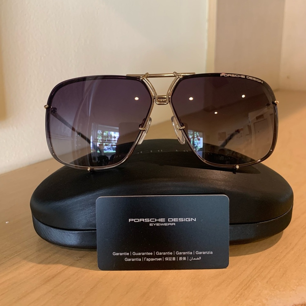 Porsche Women's Gold Gradient Sunglasses